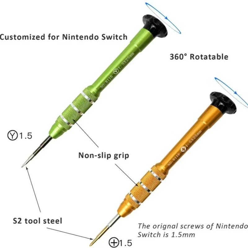 Screwdriver 1.5mm PH000 Phillips 1.5mm Y000 Tri-point for Nintendo Switch NS Joy-Con Controllers Repair Tools Kit