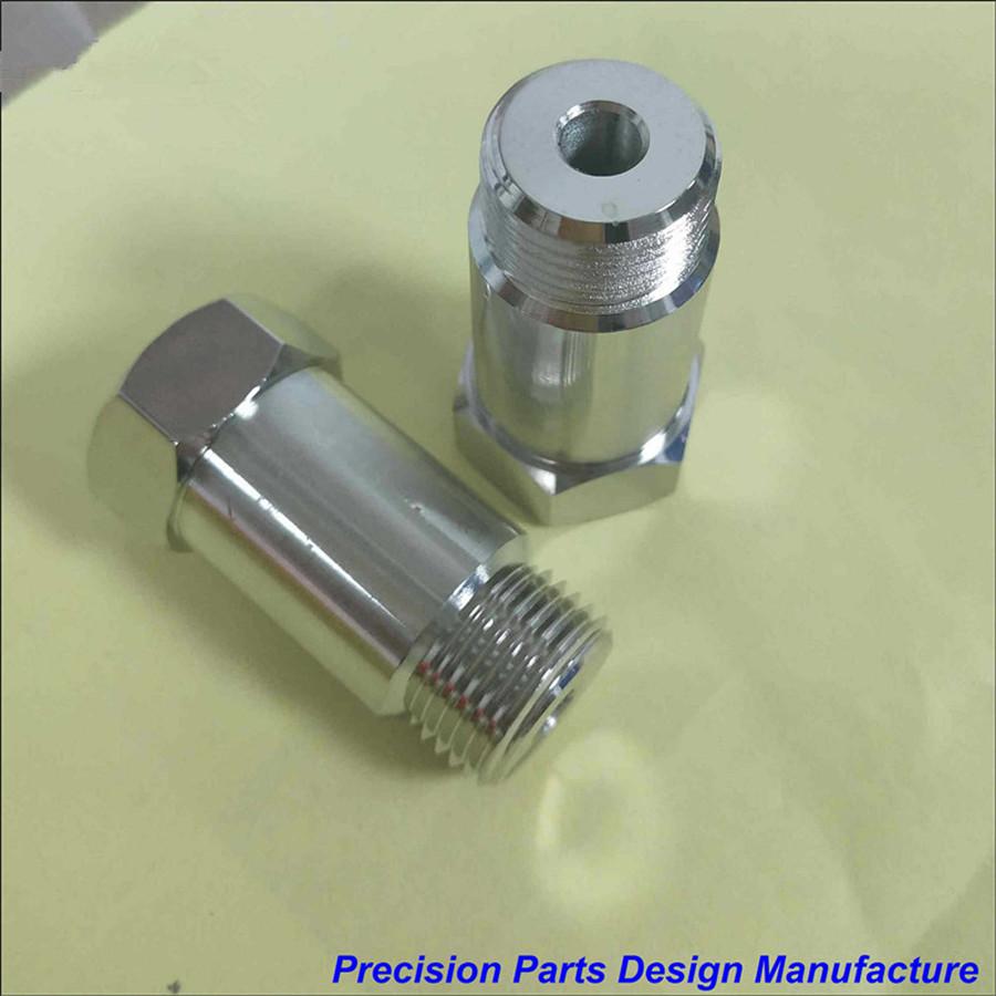 Universal Nickel Plated Straight O2 Oxygen Sensor Extension Spacer CEL Fix - M18 x 1.5 (2 pack)