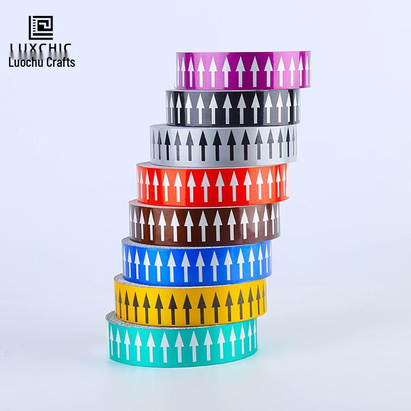 Luxchic Industrial Pipeline Flow Direction Arrow Sticker