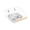 Anti-Slip Stand Hanging Bird Cage Feeder 304 Stainless Steel Bird Food Container  Aviary