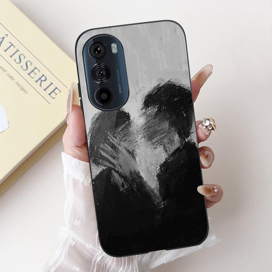 For Motorola Edge 30 Pro Case XT2201-1 Cover Lovely Panda Bowknot Silicone Shockproof Cover For Moto Edge Plus 2022 Edge30 Funda