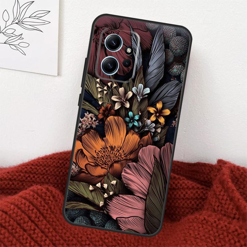 Painting Flowers Nature Leaves Case For Xiaomi Redmi Note 13 10 11 12 14 15 Pro Plus Cover For Redmi 15 15C 14C 10C 12C 13C