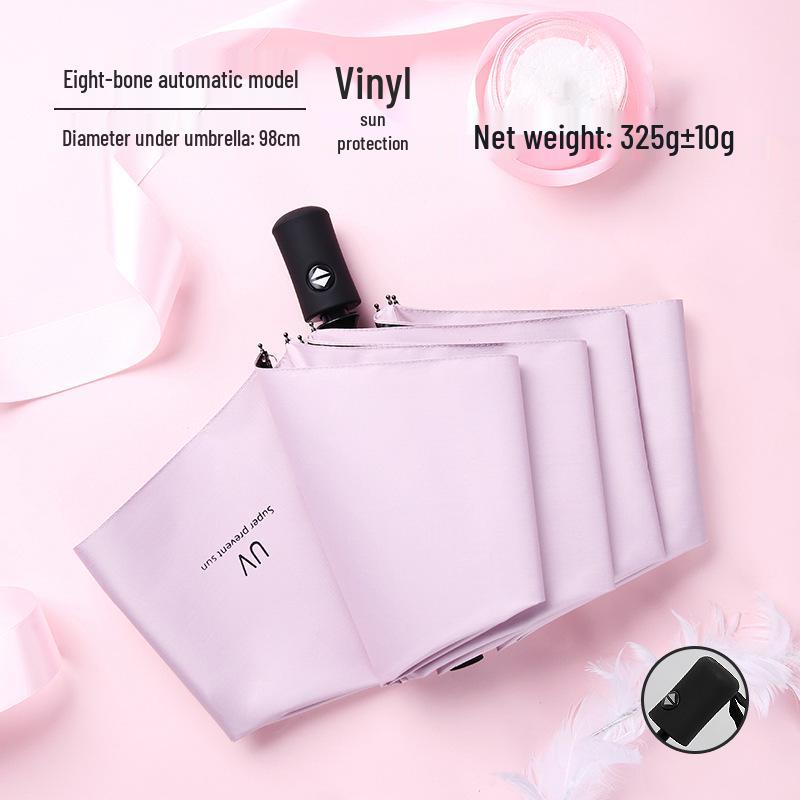 Customized Men's 10-Rib Automatic Sun & Rain Triple Folding Umbrella