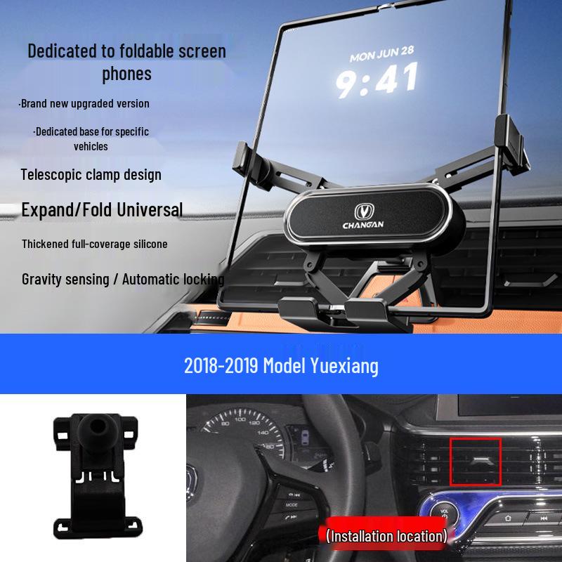 Foldable Mobile Phone Holder for Changan Eado/Deep Blue/Ounuo/CS55/Benben/CS75/Coser/Oshan Vehicles