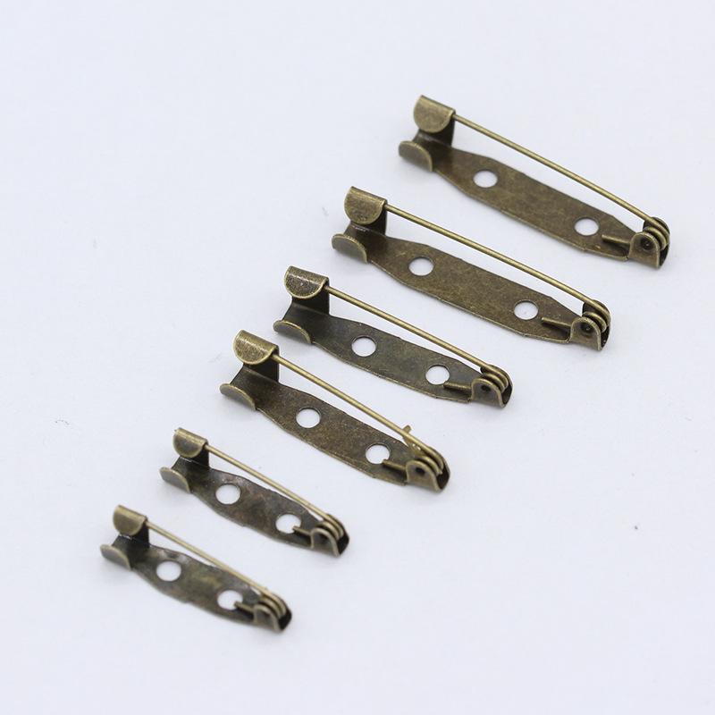 Multi-Color Double Hole Brooch Pin Set - DIY Jewelry Safety Pins (50 Pieces)