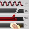 1PC 1mx9.8cm L-shape Stair Edge Protector Step Anti-skid Tape PVC Wrapped Corner Pressure Edge Strip for Indoor&Outdoor