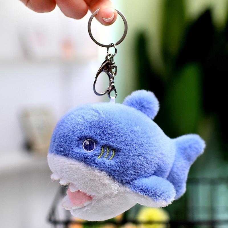 Cute Dolphin Whale Sea Lion Doll Plush Toy Shark Killer Whale Doll Girl Bag Keychain Small Pendant