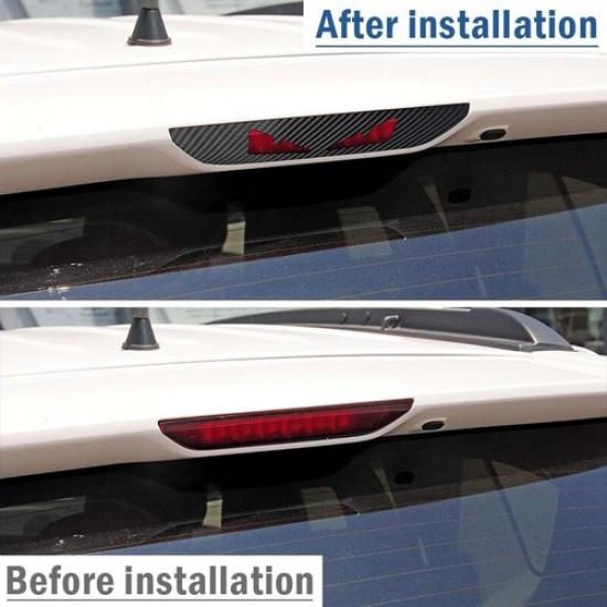 Carbon Fiber Third Brake Taillight Lamp Sticker For Jeep Grand Cherokee 2011-20