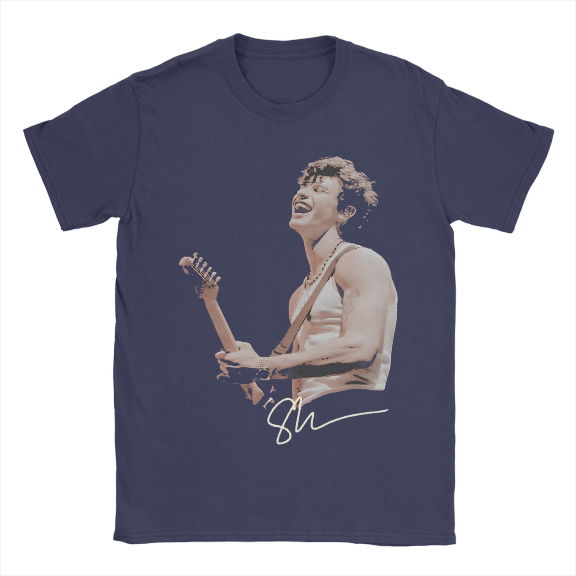 

Shawn Mendes T-Shirts for Men Fashion Cotton Tees O Neck Short Sleeve T Shirt New Arrival Clothing 3XL