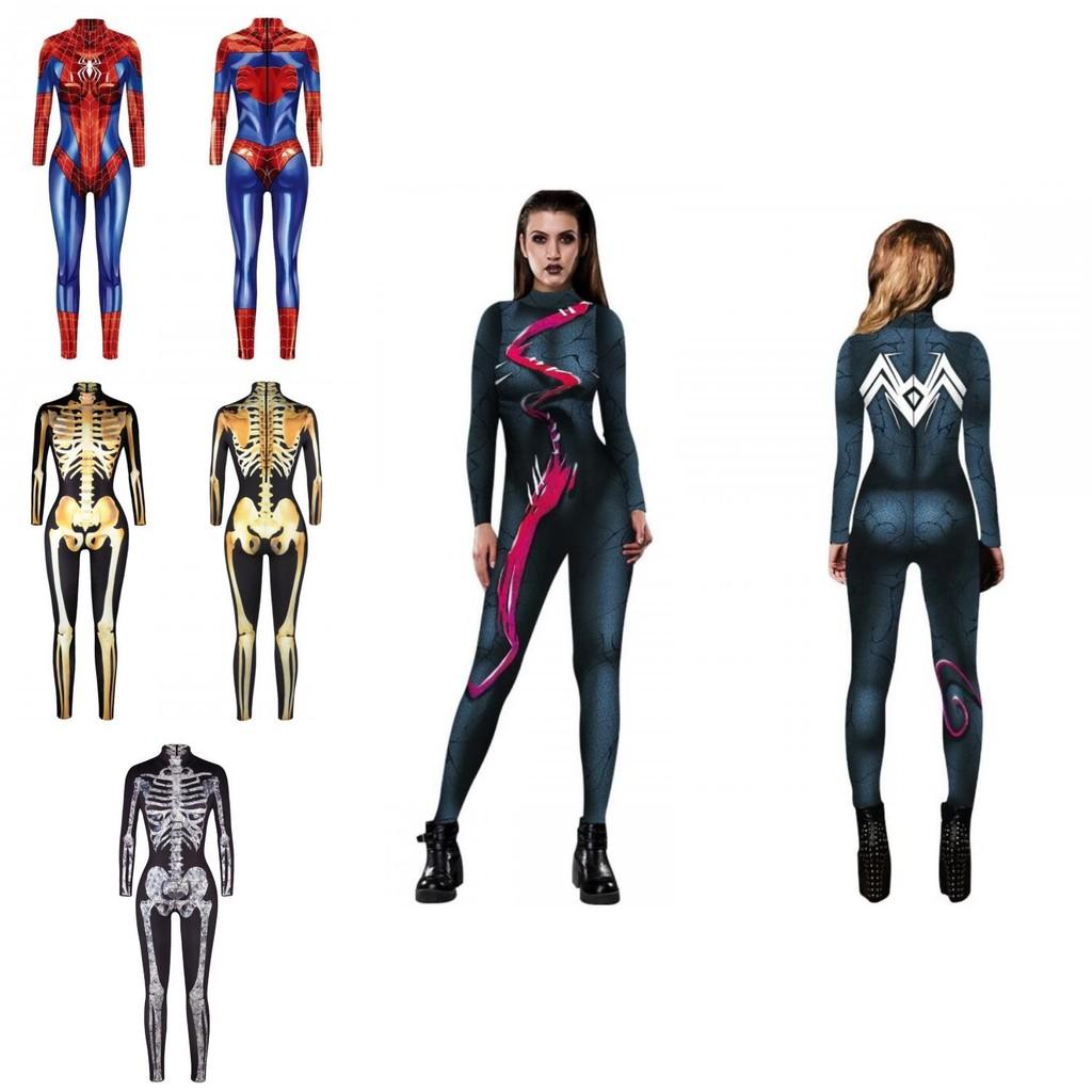 Seksowny kombinezon do cosplayu na Halloween Iron Man Harley Quinn Damski body
