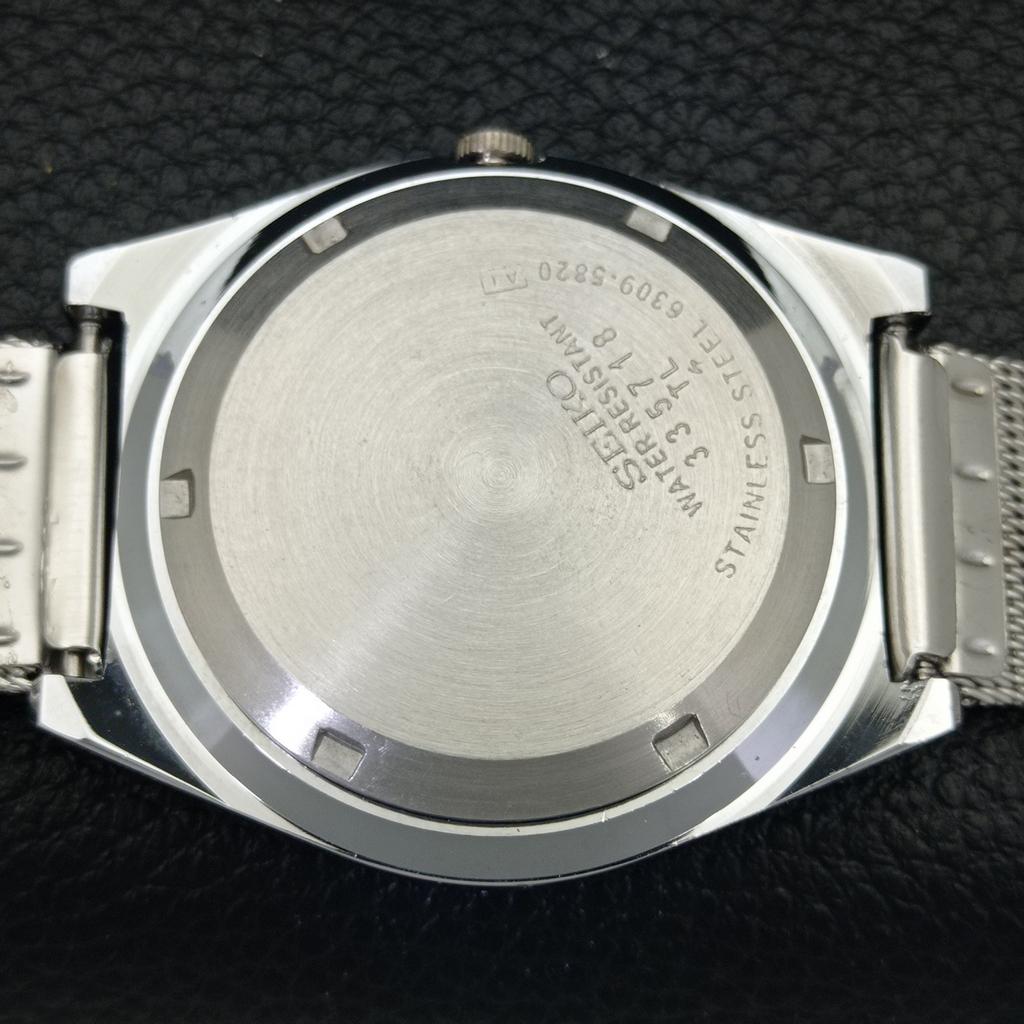 REFURBISHED VINTAGE SEIKO 5 AUTOMATIC 6309A JAPAN MENS RED DIAL WATCH a434688-2