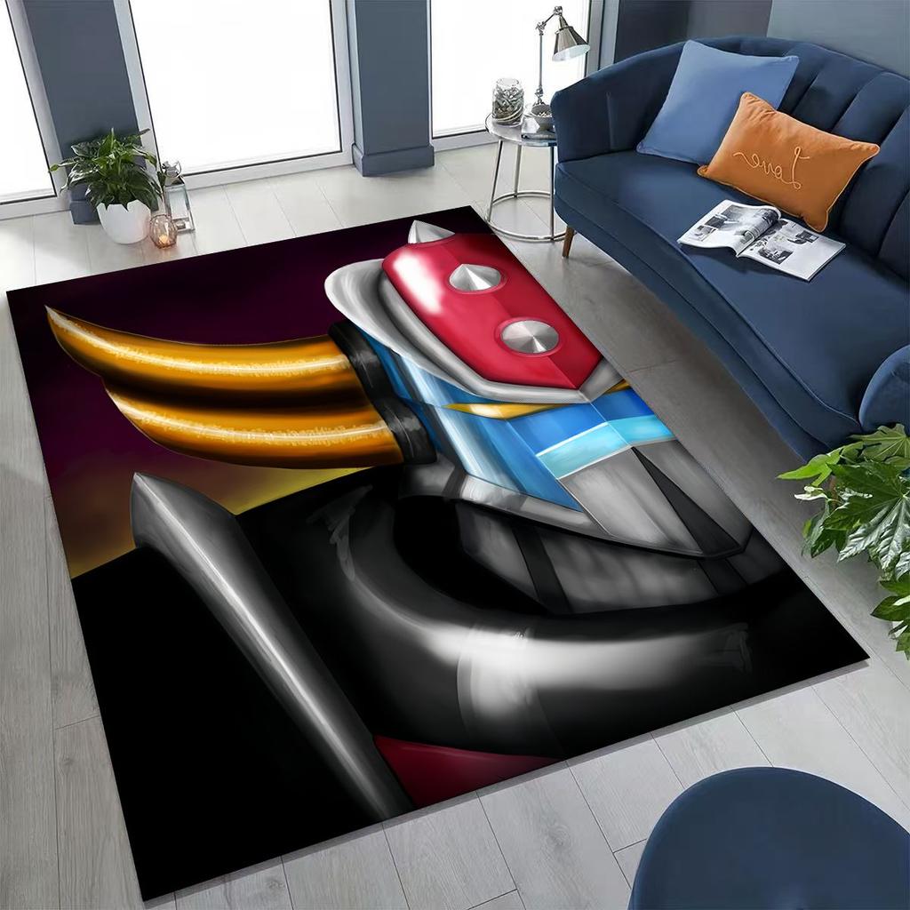 2026 New UFO Robot Grendizer U Cartoon Rug for Bedroom Living Room Sofa Home Doormat Decor,Large Kids Play Non-slip Floor Mat
