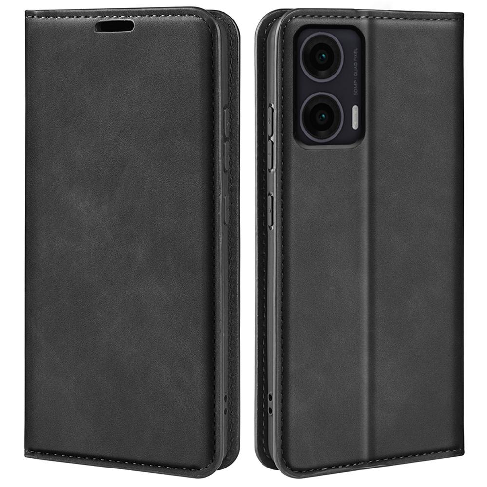 For Motorola Moto G35 5G Case Skin-Touch Leather Wallet Phone Cover