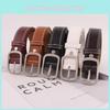 Unisex Retro Style Fashion Leather Belt With Metal Buckle Outdoor Casual Girdle