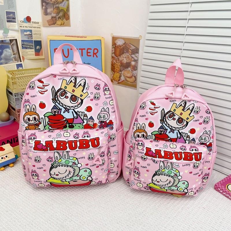 Trendy Cartoon Nylon Kids Backpack For Preschoolers With Adorable Rabbit Design StyleF,Small 242810cm