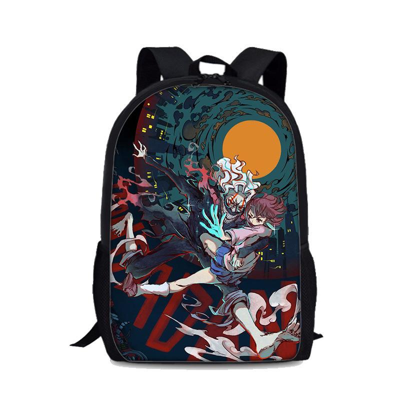 New Dandadan Bold Party Printed Backpack with Supernatural Armament for Primary and Secondary School Students