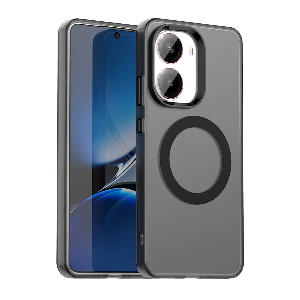 Magnetic Wireless Charging Case For Xiaomi Poco X7 Pro X6 Pro 5G Cover Candy Colors Transparent Back Shell