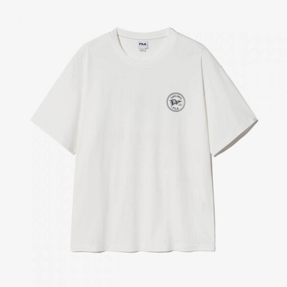 Fila Sailing Flag Graphic Ss T shirT Fs2rsh2119x Ow white/115