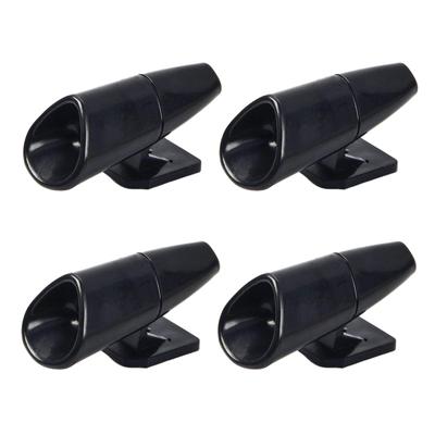 ShuaWdk 4pcs Deer Whistle Wildlife Alert, Black Ultrasonic Car Deer Warning Whistle Self Adhesive