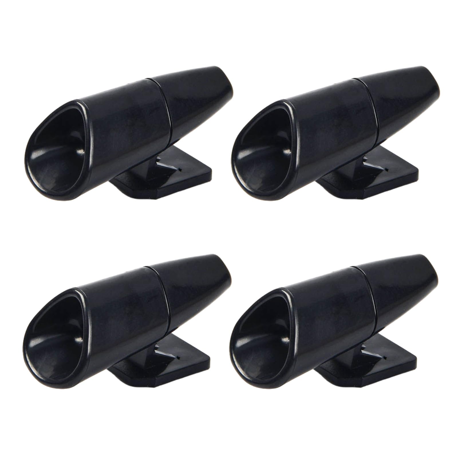 ShuaWdk 4pcs Deer Whistle Wildlife Alert, Black Ultrasonic Car Deer Warning Whistle Self Adhesive