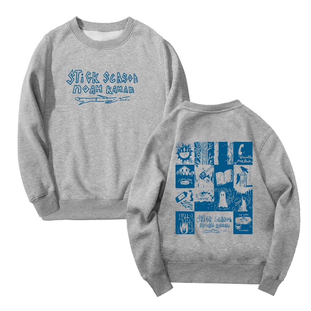 NOAH KAHAN Stick Season 2023 World Tour Oversized Hoodie Women Unisex Long Sleeve Pullover Crewneck Sweatshirt Casual Tracksuit