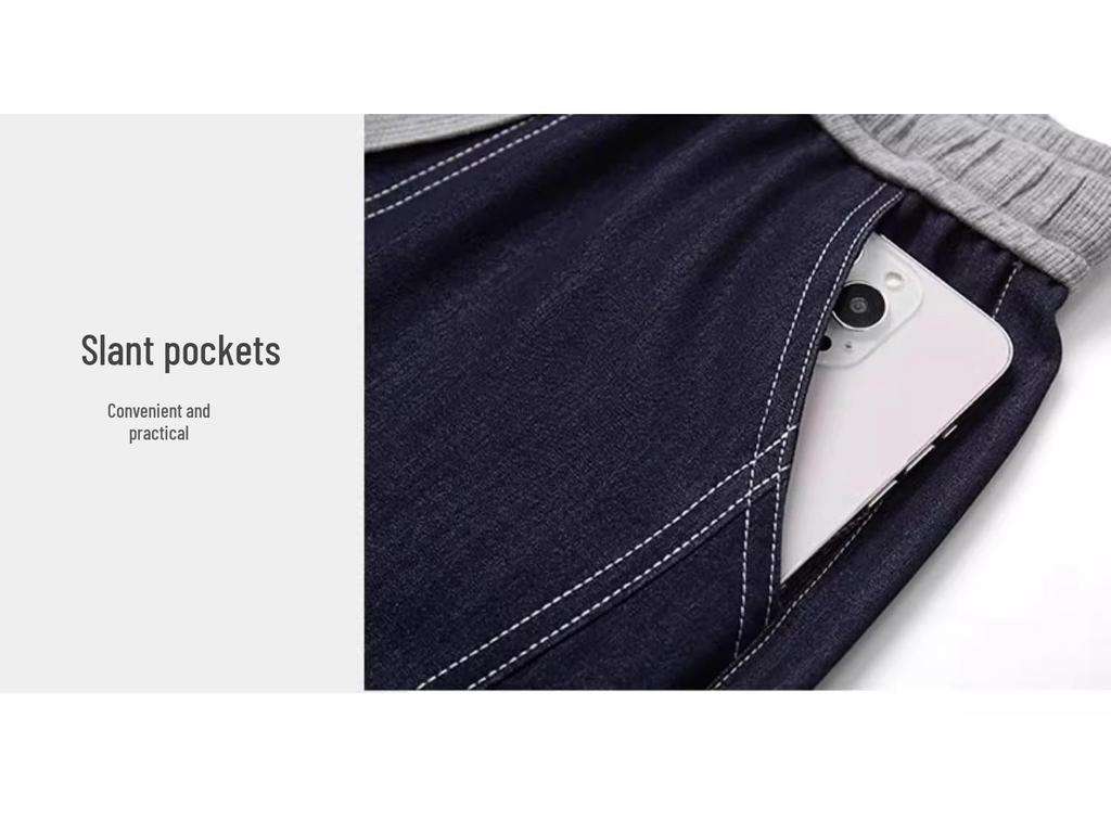 Damen 2025 Sommer Denim Blau Weitbein Lyocell Tencel Gerade Hose