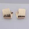 Metal Fold Asymmetry Square Earrings for Women Golden Silver Zinc Alloy Geometry European Brief Drop Earrings Jewelry Gift