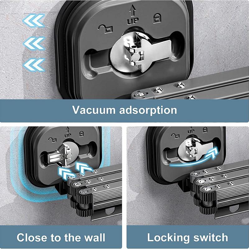 Retractable Cloth Drying Rack Folding Clothes Hanger Wall Mount Indoor & Outdoor Space Saving Aluminum Home Laundry Clothesline