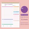 High Quality Customizable LOGO A4 Multifunction Coil Note Pad Daily Plan Schedule Planner School Supplies
