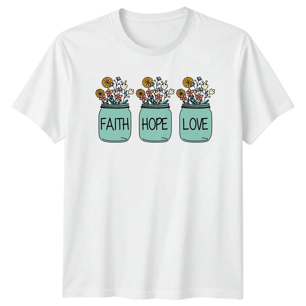 Faith Hope Love Unisexs TShirt Unisextal Health Inspirational Gift For Her S