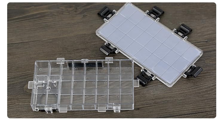 Watercolor Palette, 24 Compartments, Transparent Plastic, Artist's Paint Storage Case, Moisture-Retaining, 17x9cm, Suitable for Acrylic, Watercolor, a