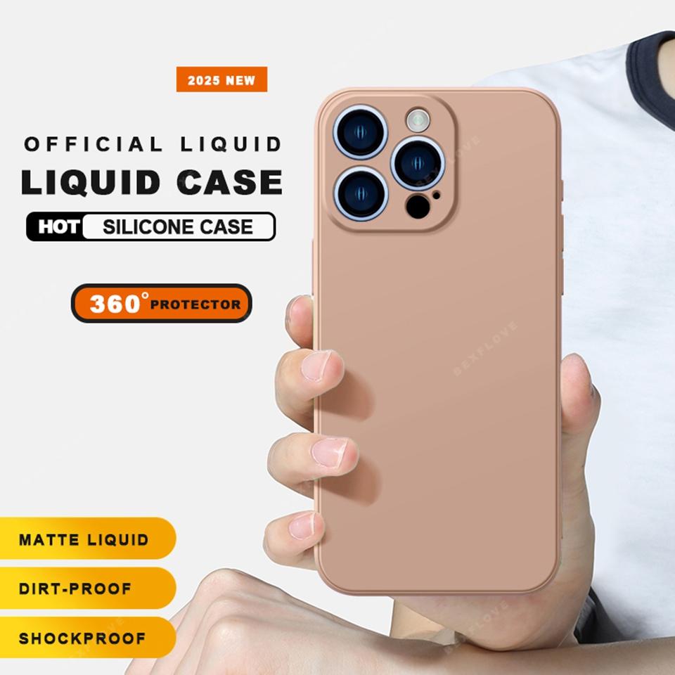 

Чохол-шнурок для телефону для iPhone 16E 16 14 15 Plus 12 13 Mini 11 16 Pro X XR XS Max SE Захисний чохол з рідкого силікону з ремінцем For iPhone 16E