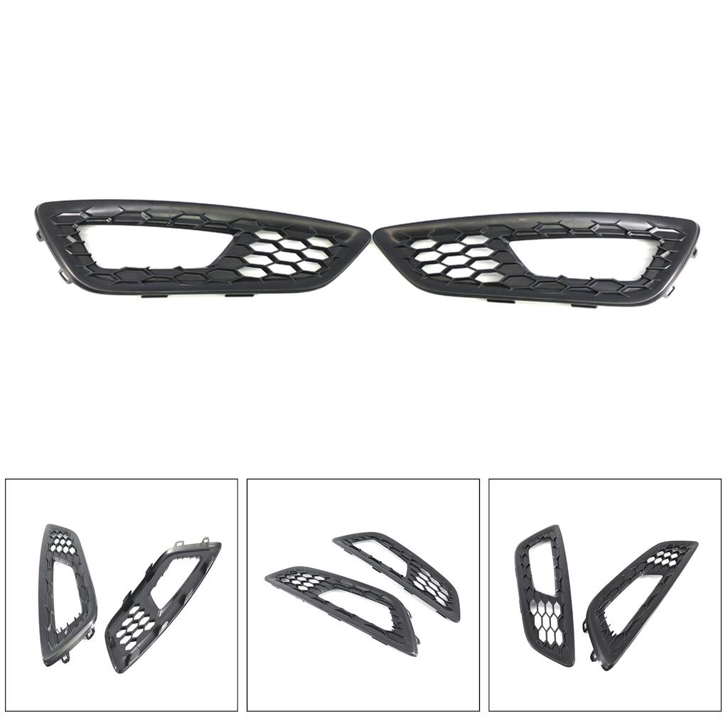 High-performance Pair Front Bumper Fog Light Lamp Cover Bezel Easy Installation Compatible- for Focus 2015-2018 Durable
