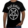 Hail Satan Pentagram Alternatieve Rock Ronde Hals Grafische T-shirts T-shirt