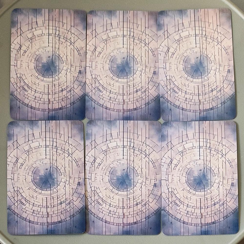 Carte Lenormand Silbernacht, 9*6cm 76 Pezzi Carte per Divinazione Stile Pittura a Olio Vintage Doppia Embossatura Dimensioni Portatili