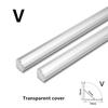 1-30Pcs/Lot 50cm Perfil Aluminio Led Corner Aluminium Profile Channel Holder for LED Strip Light Bar Cabinet Lamp Kitchen Closet