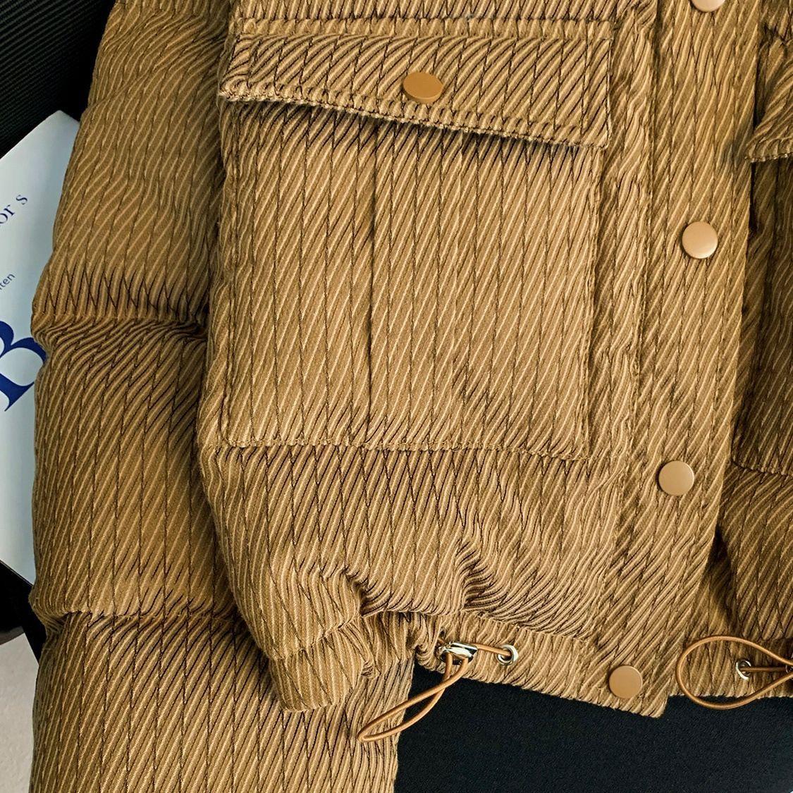 Зимние парки женские большие карманы пуховик толстая хлопковая куртка пуховик хлопковая — фото 5