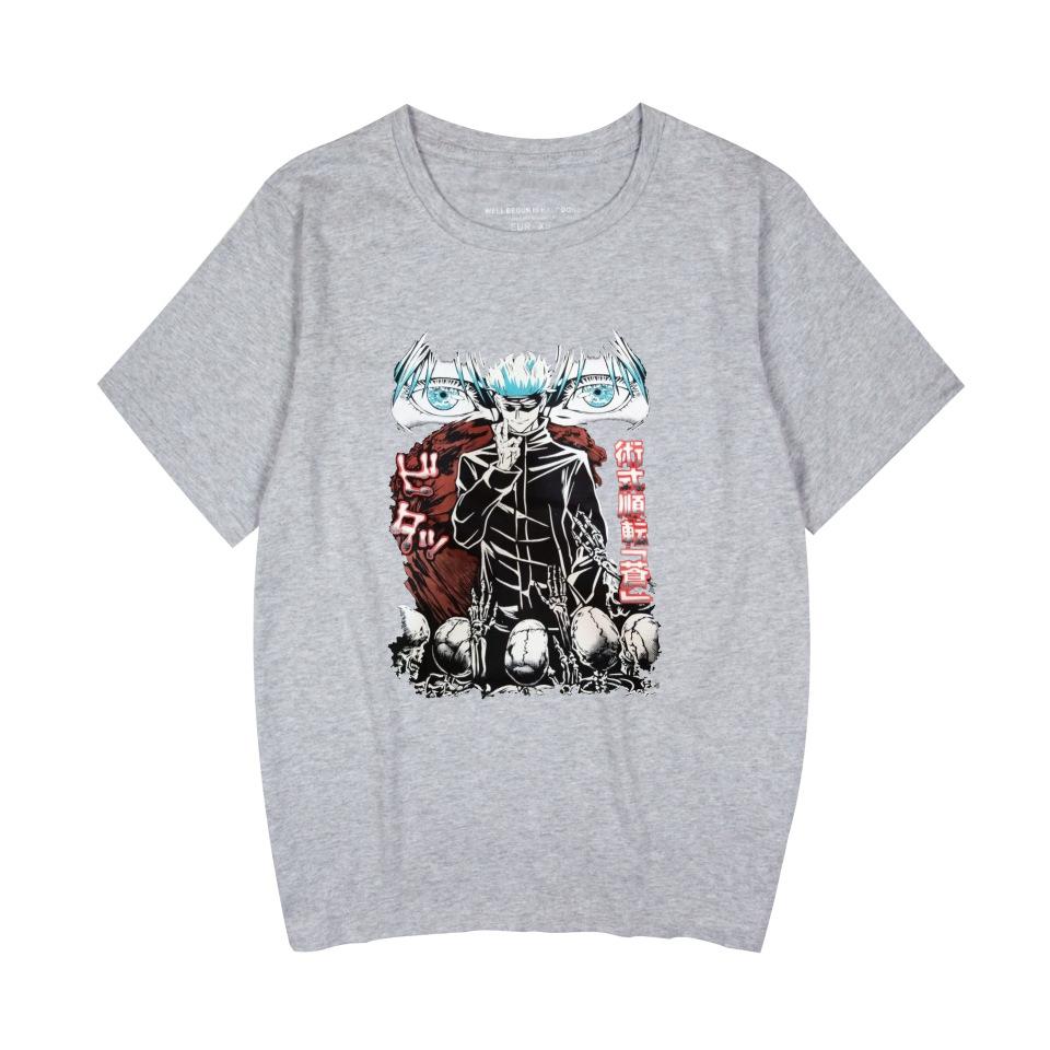 Jujutsu Kaisen Anime Print T Shirt for Men Fashion Clothing Short Sleeve O-neck Tops Oversized T-shirts