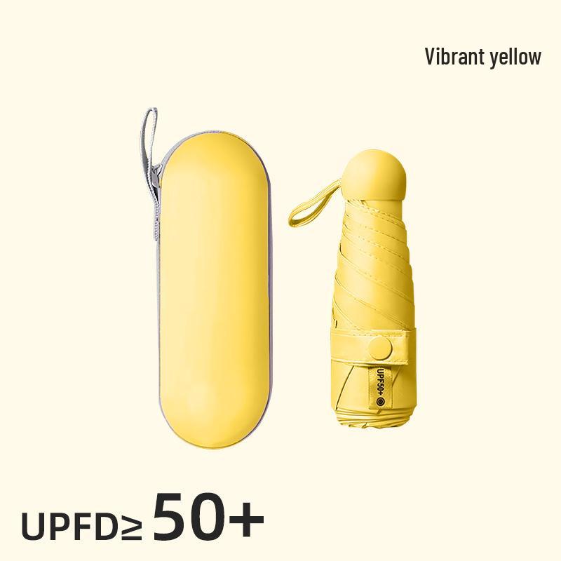 Compact UV Protection Dual-Use Mini Umbrella for Sun and Rain