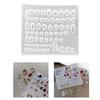 Flexible Silicone Nail Art Molds Silicone Texture Nail Art Stencil Crafting Molds for Repeated Use In Creative Designs