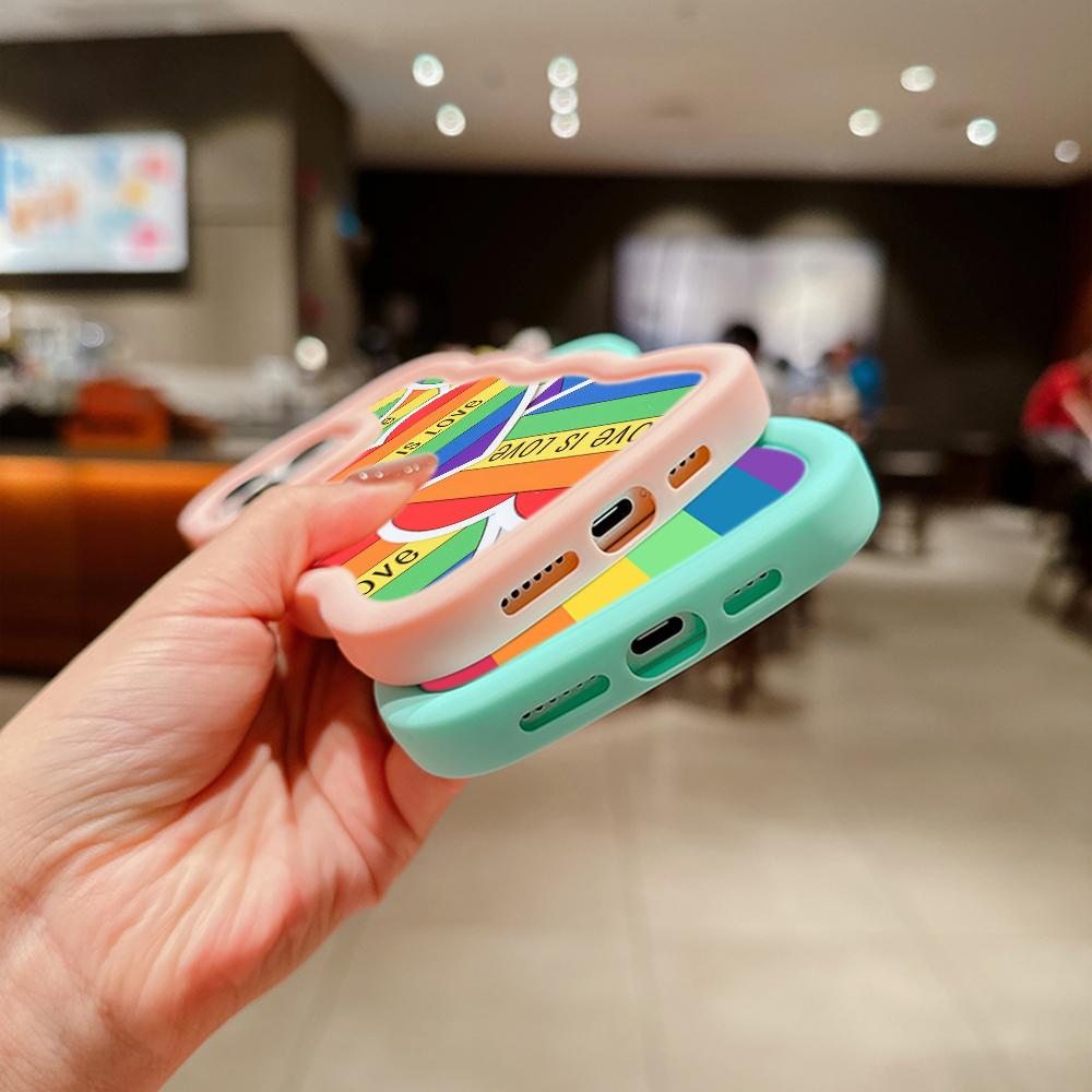 Ae93 Rainbow Art Design Protective Phone Cases for Xiaomi Poco X5 X3 M5s Redmi 13C 12C Note 13 Pro Plus 12S 10 Big Wave TPU Back Cover
