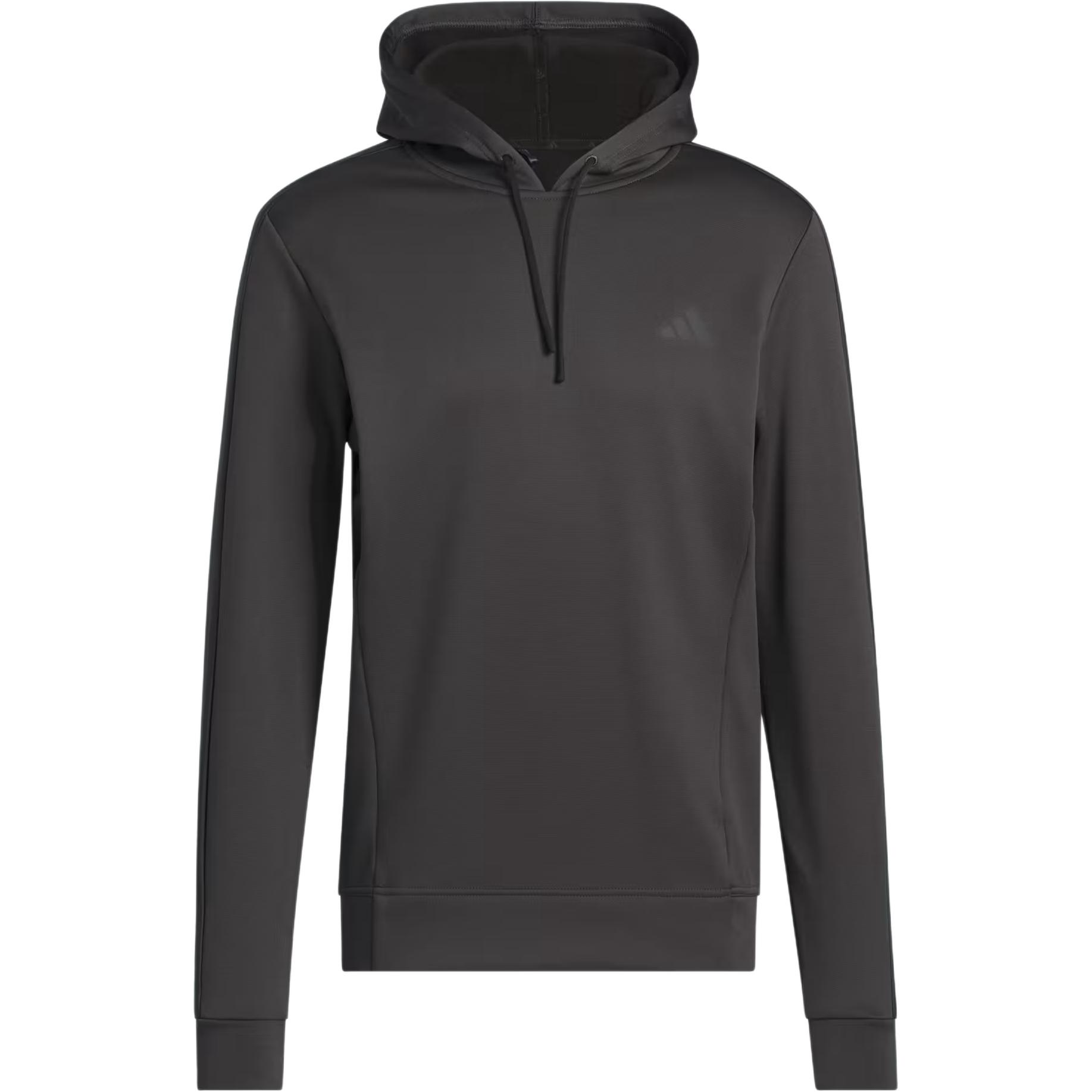 adidas Men s Training Hoodie Black with Small Chest Logo JW3451 S
