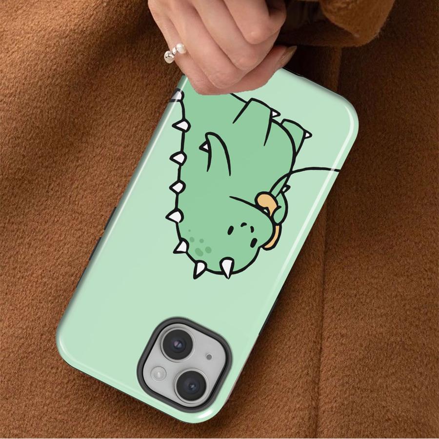 Couple Little Dinosaurs Phone Case for Apple iPhone 17 16e 12 15 16 XS XR 13 Pro Max 14 Plus Air 11 Soft Cover Capa