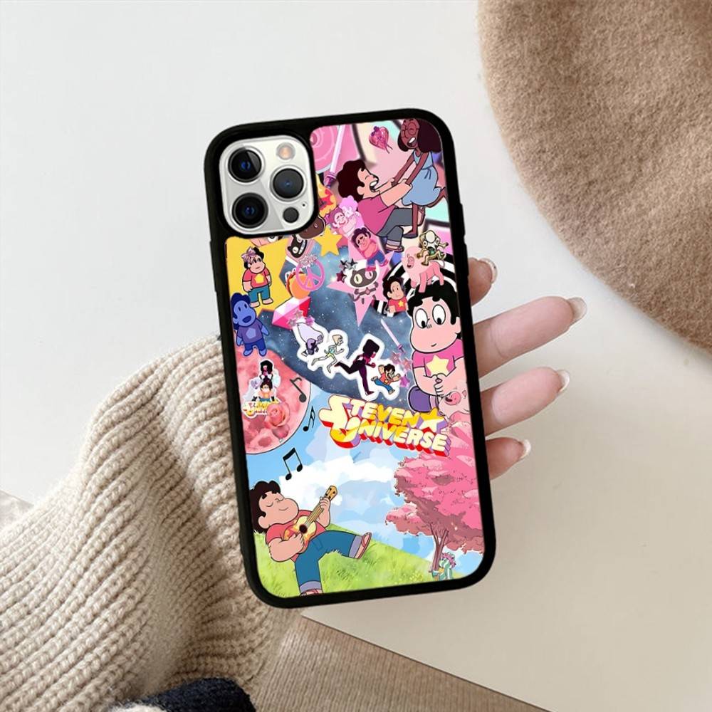 

S-Steven U-Universe Cartoon Anime Phone Case For IPhone17 16 15 14 13 12 11 Pro Max Mini Plus Celulares Hard Fundas iPhone 16 plus