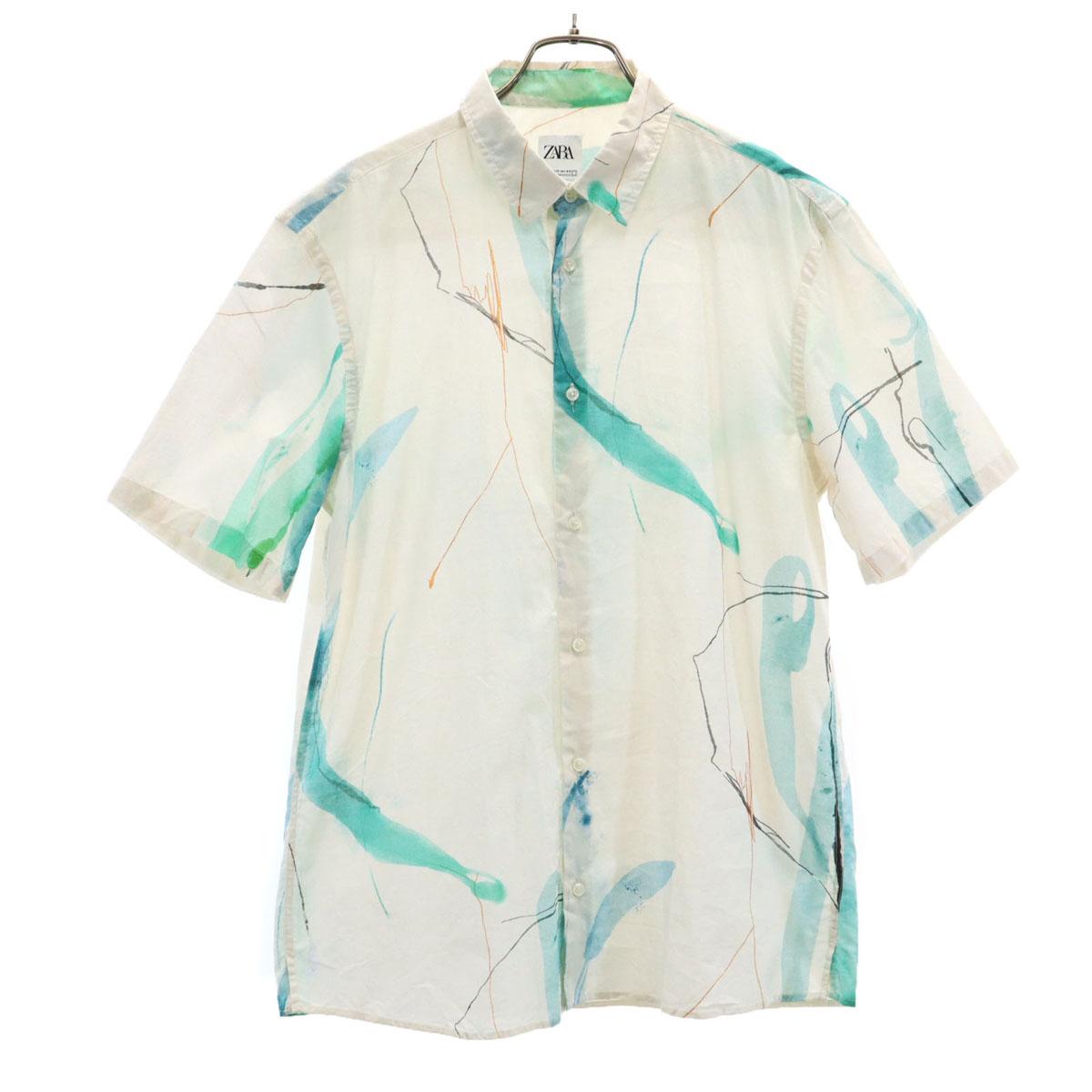 

ZARA Комбинезон с ручками Рубашка с коротким рукавом M Слоновая кость Мужской Б/У