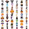 54pcs Temporary Tattoo Pumpkin Ghosts Temporary Tattoo Stickers Halloween Characters Waterproof Long-lasting Body Stickers For