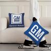 Logo G-General M-Motors Fashion cushion cover Living Room Headboard Office Cushion Bedroom Cushion Sofa Nap Time Pillow Case