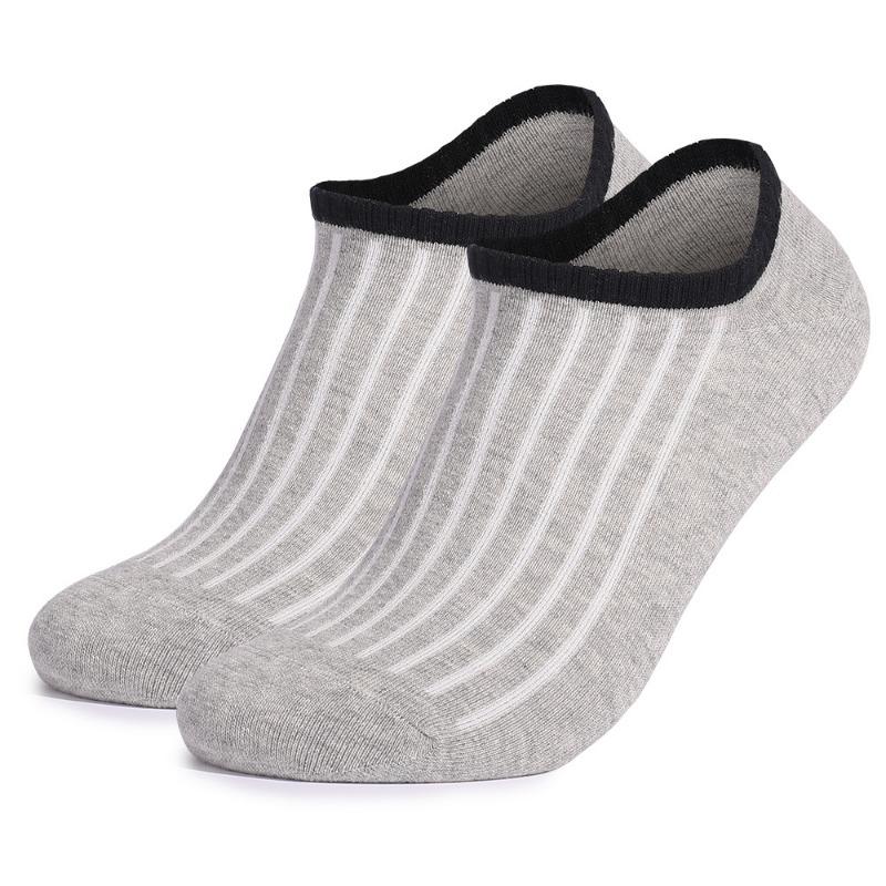 5 Pairs of Men's Spring Summer Leisure Cotton Solid Color Breathable Invisible with Short Boat Socks