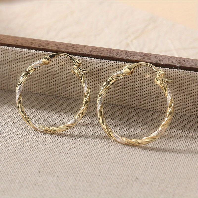 Timeless Twist Hoop Earrings - Forward Daily Wear Accessories for Her- The Perfect Trendy Female Gift for Everyday