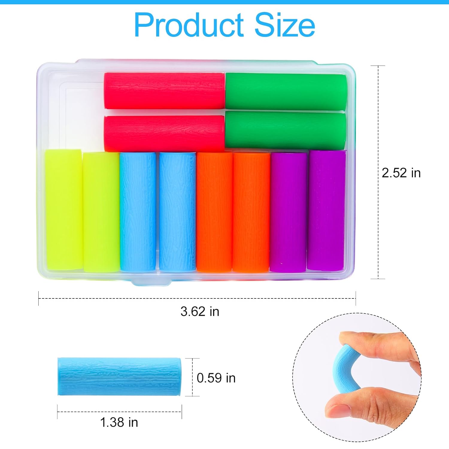 12PCS Aligner Chew, Aligner Trays Chompers for Invisalign, Dental Chew with Travel Carrying Case (Orange)
